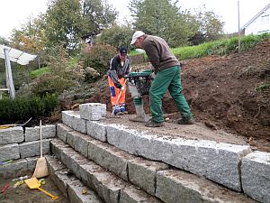 Granitmauer|Kundengärtner Fiore|Neuendorf