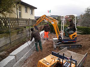 Granitmauer|Kundengärtner Fiore|Neuendorf